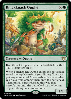 0018 Knickknack Ouphe R Commander: Wilds of Eldraine