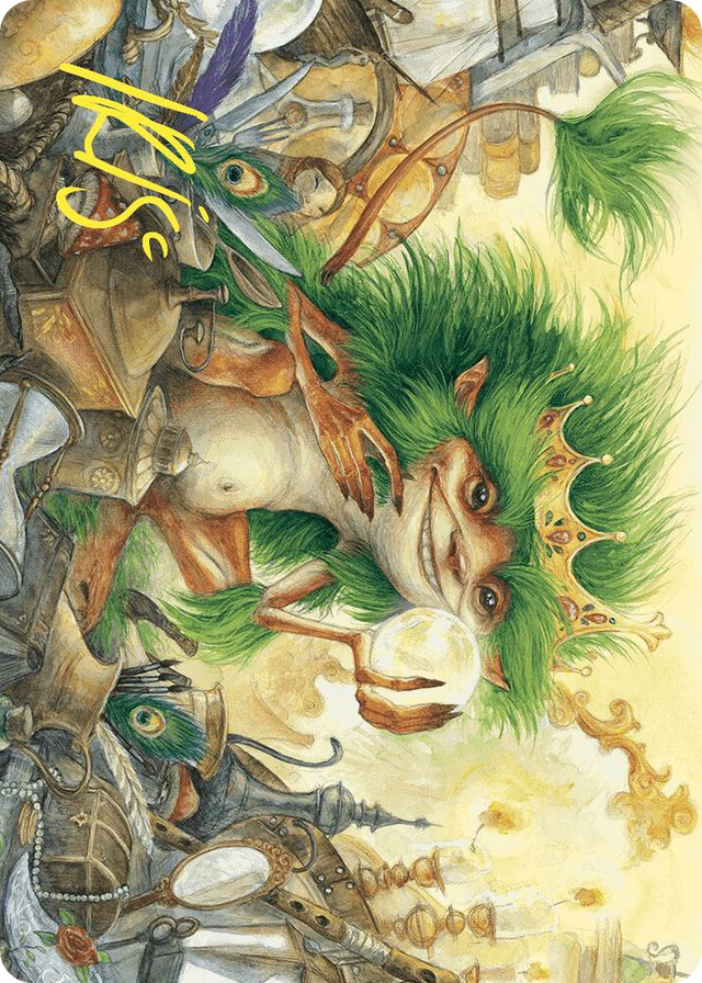 0050 Knickknack Ouphe Art Card (Gold-Stamped Signature) S Art Series: Wilds of Eldraine
