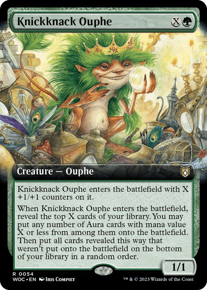 0054 Knickknack Ouphe (Extended Art) R Commander: Wilds of Eldraine