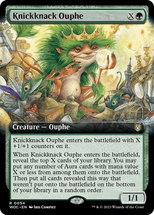 0054 Knickknack Ouphe (Extended Art) R Commander: Wilds of Eldraine