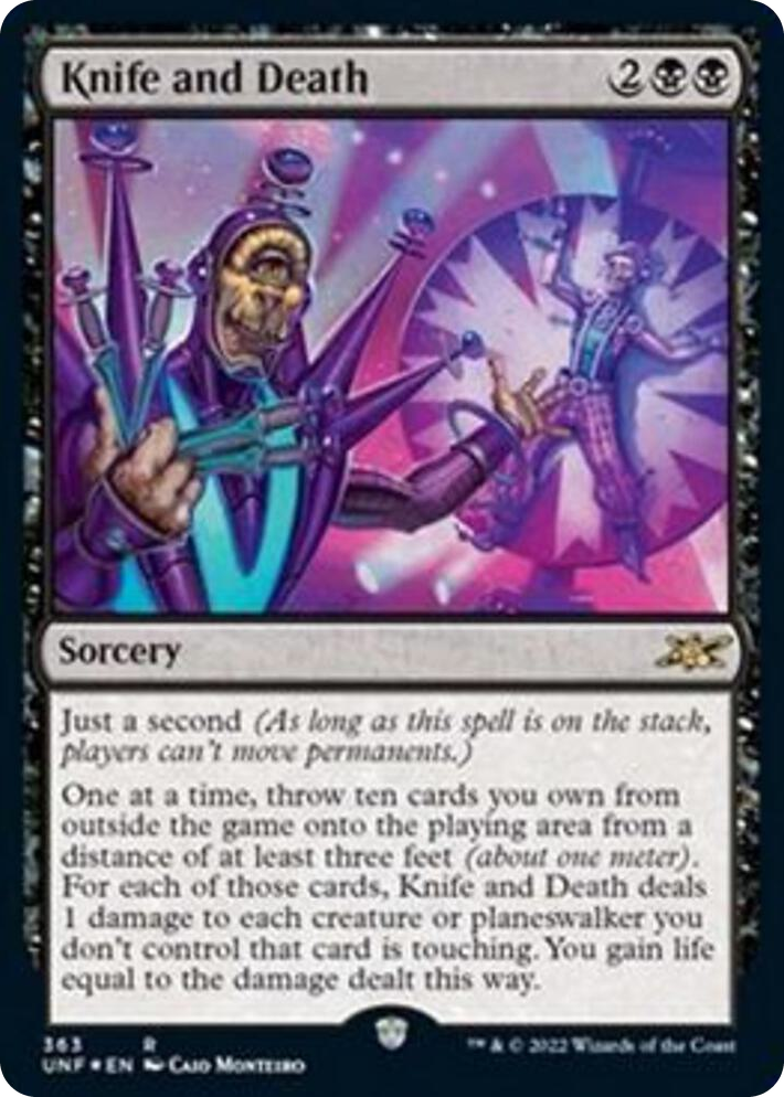 0363 Knife and Death (Galaxy Foil) R Unfinity