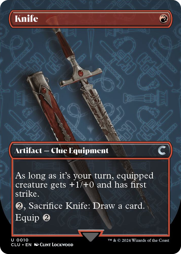 0010 Knife (Borderless) U Ravnica: Clue Edition