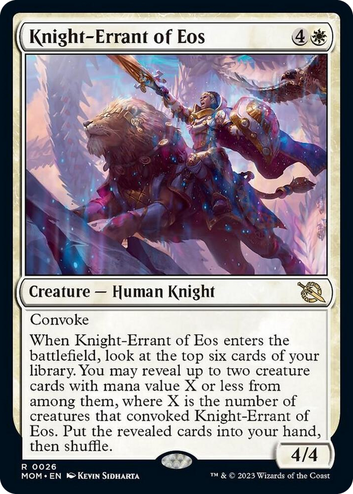 Knight-Errant of Eos #26 R - March of the Machine Pokemon card