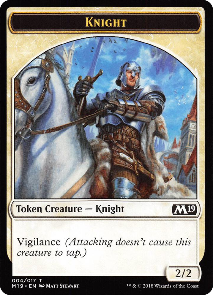0004 Knight // Goblin Double-Sided Token (Game Night) T Core Set 2019
