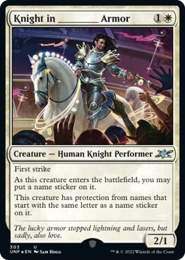 0303 Knight in _______ Armor (Galaxy Foil) U Unfinity