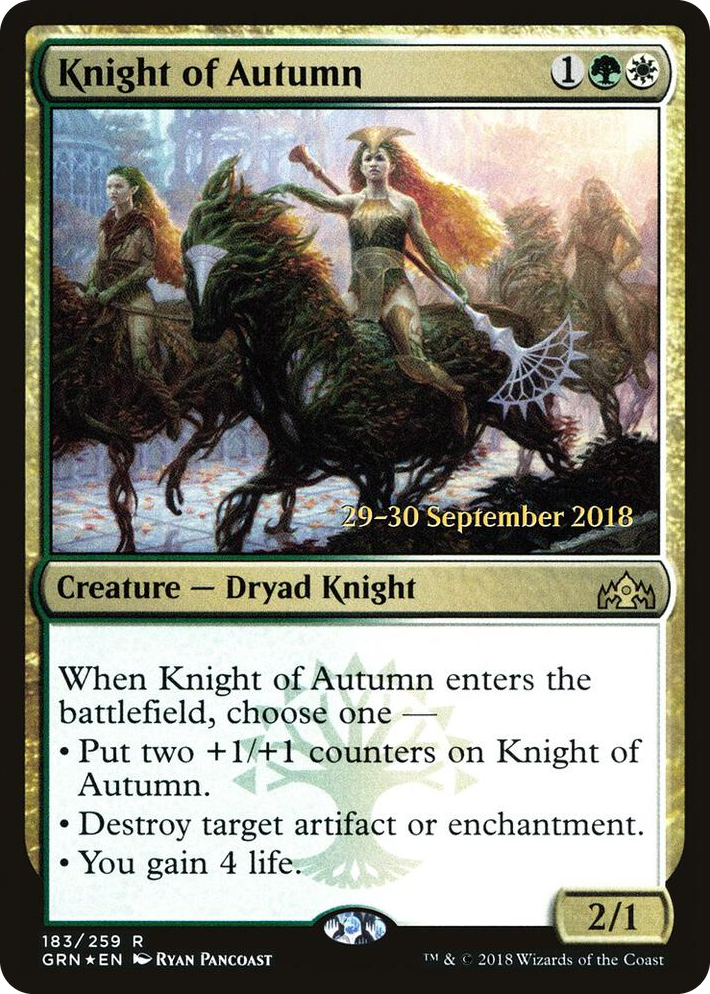 0183 Knight of Autumn R Prerelease Cards