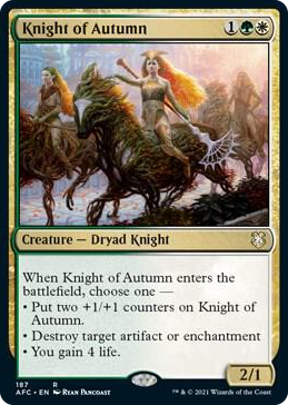 0187 Knight of Autumn R Commander: Adventures in the Forgotten Realms