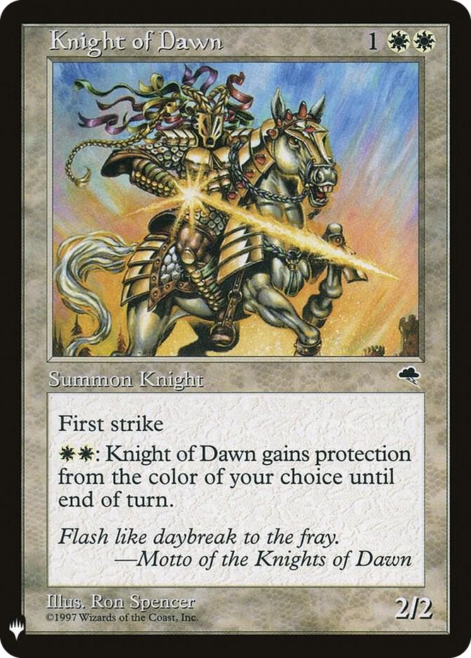Knight of Dawn #26 U - The List Reprints Pokemon card