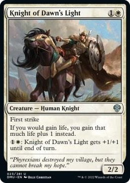0023 Knight of Dawn's Light U Dominaria United