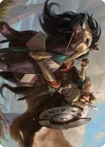 0010 Knight of Dawn's Light Art Card S Art Series: Dominaria United