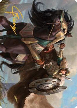 0010 Knight of Dawn's Light Art Card (Gold-Stamped Signature) S Art Series: Dominaria United
