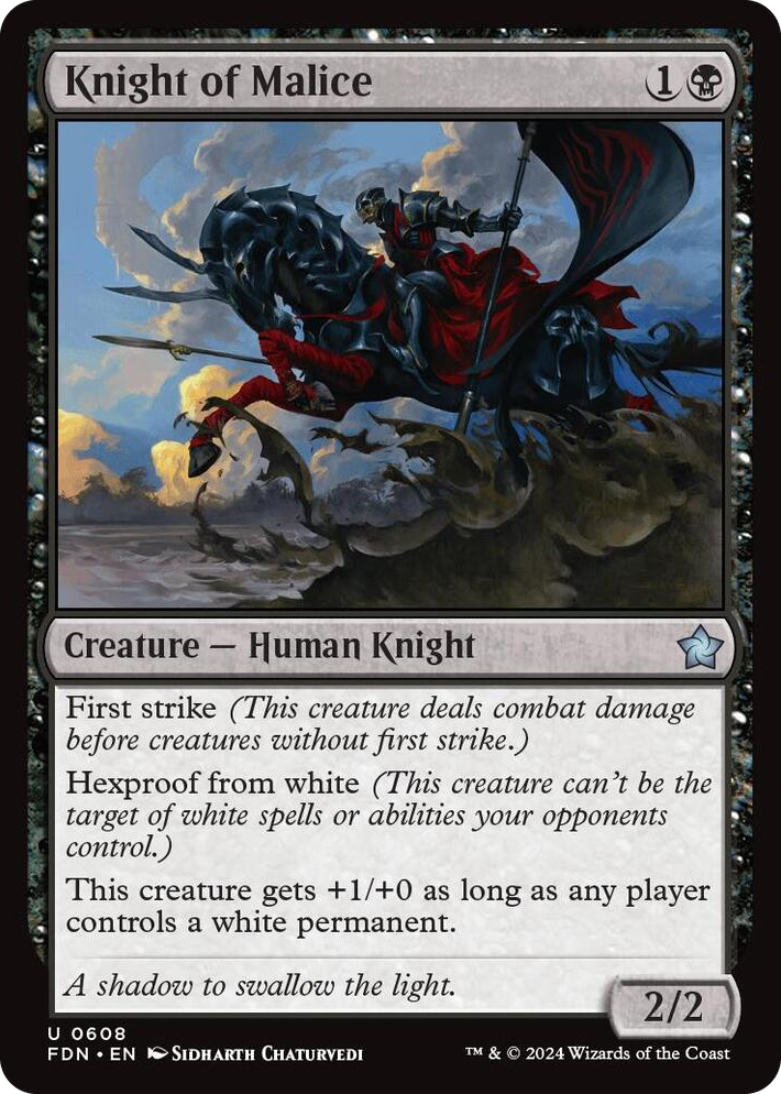 0608 Knight of Malice U Foundations