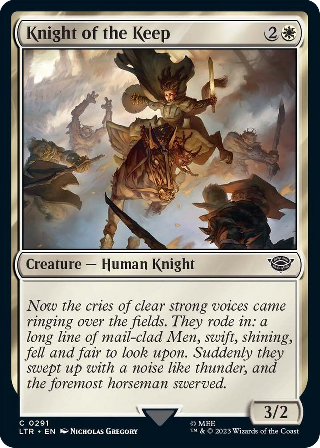 0291 Knight of the Keep C Universes Beyond: The Lord of the Rings: Tales of Middle-earth