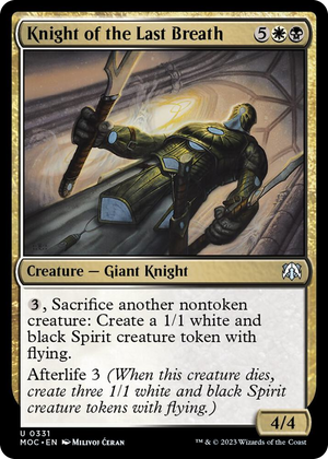 0331 Knight of the Last Breath U Commander: March of the Machine