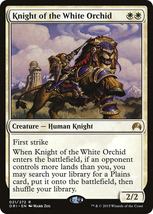 0021 Knight of the White Orchid R Magic Origins