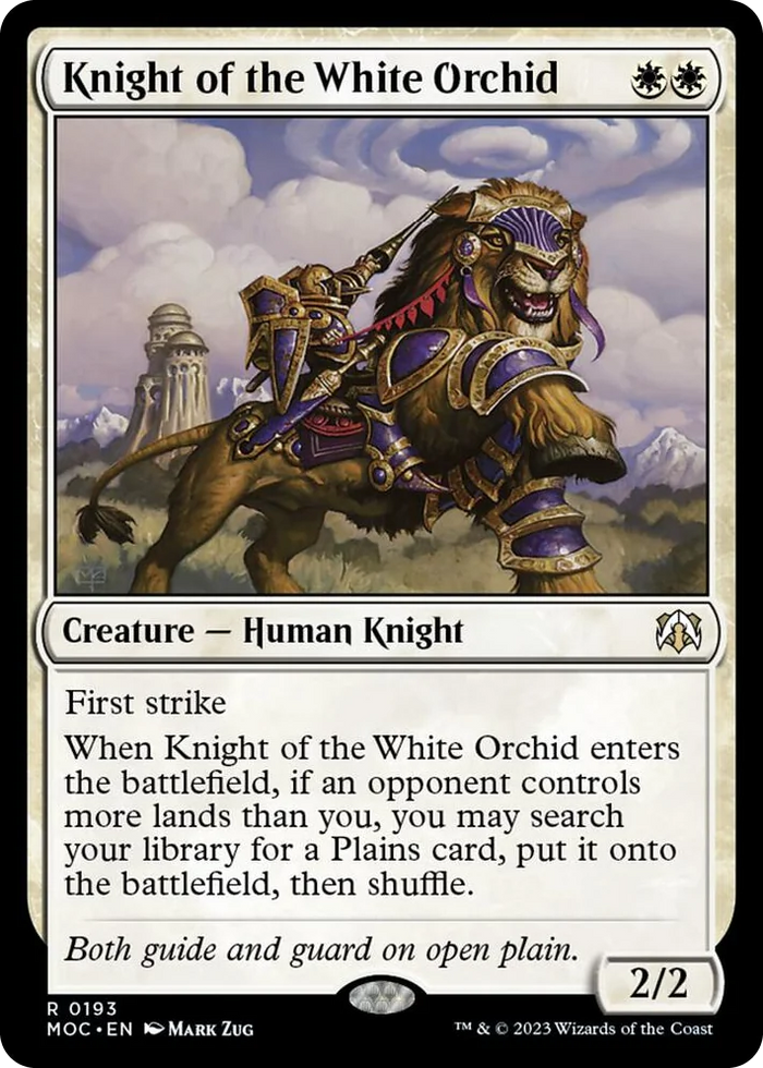 0193 Knight of the White Orchid R Commander: March of the Machine