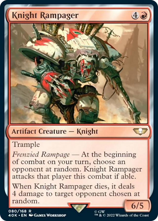 0080 Knight Rampager R Universes Beyond: Warhammer 40,000