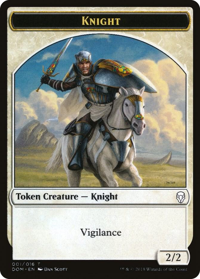 0001 Knight Token (001) T Dominaria