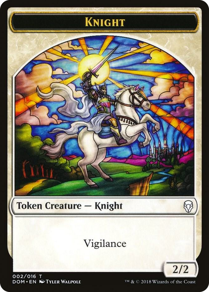 0002 Knight Token (002) T Dominaria