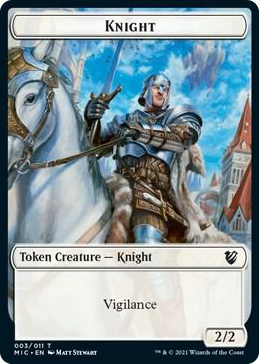0003 Knight // Wolf Double-Sided Token T Commander: Innistrad: Midnight Hunt
