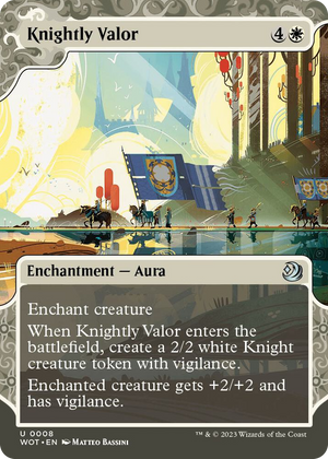 0008 Knightly Valor U Wilds of Eldraine: Enchanting Tales