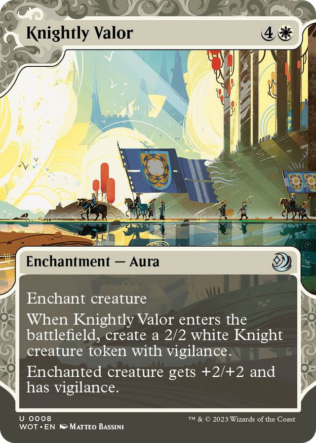 0008 Knightly Valor U Wilds of Eldraine: Enchanting Tales