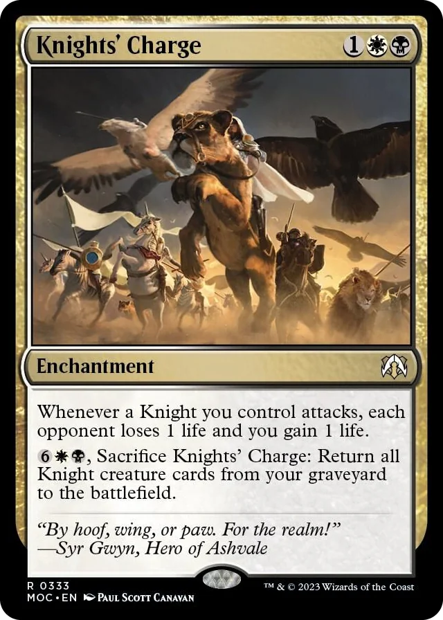 0333 Knights' Charge R Commander: March of the Machine