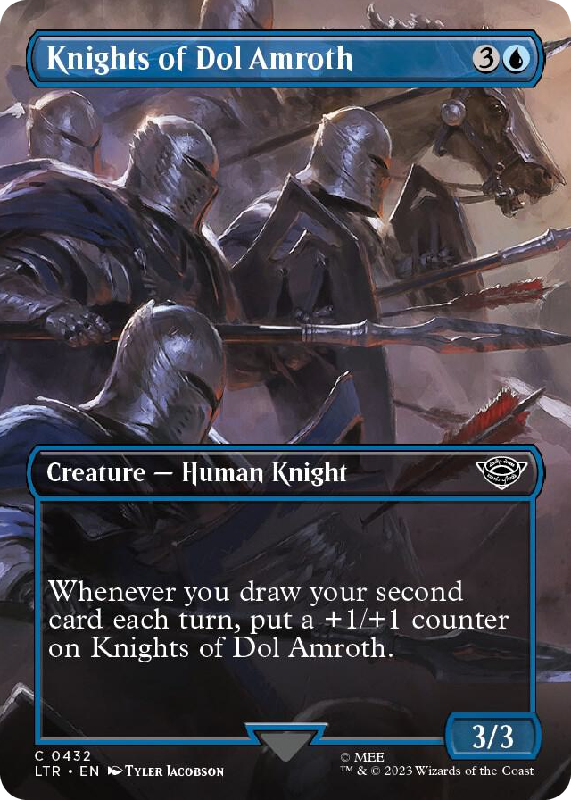 Knights of Dol Amroth (Borderless) #432 C - Universes Beyond: The Lord of the Rings: Tales of Middle-earth Pokemon card