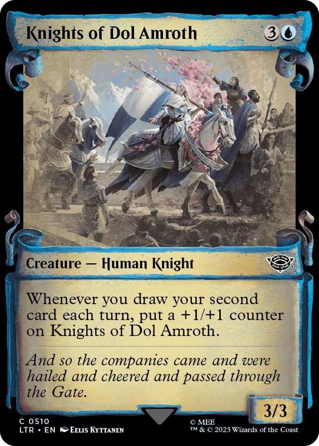 Knights of Dol Amroth (Showcase Scrolls) #510 C - Universes Beyond: The Lord of the Rings: Tales of Middle-earth Pokemon card