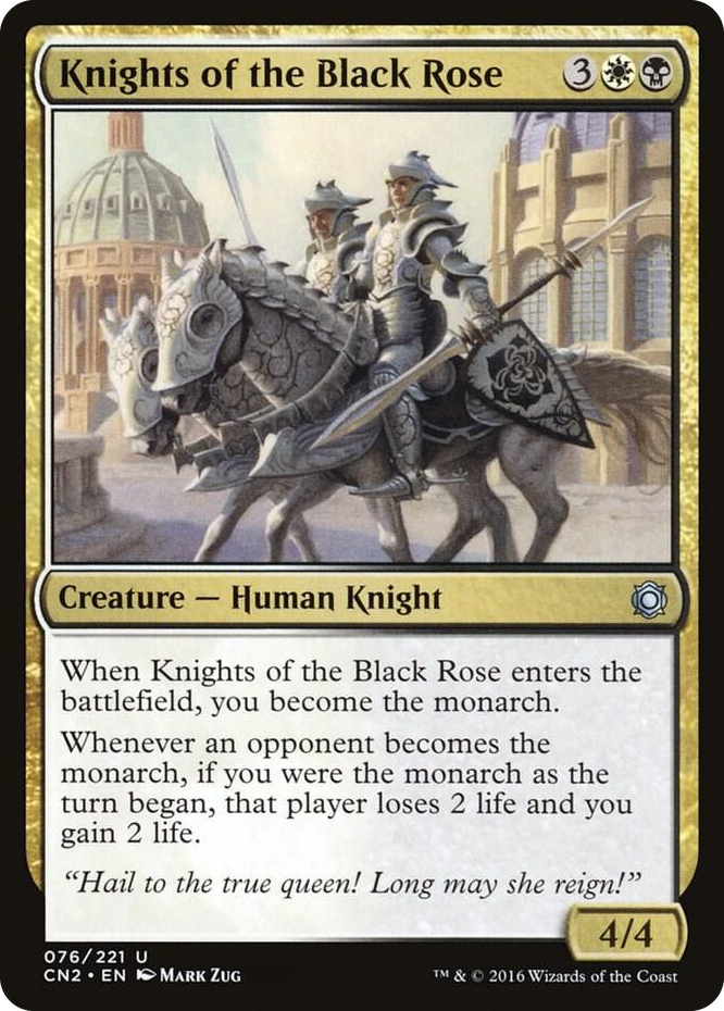 Knights of the Black Rose #76 U - Conspiracy: Take the Crown Pokemon card
