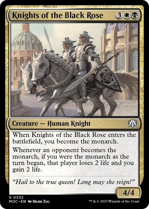 0332 Knights of the Black Rose U Commander: March of the Machine