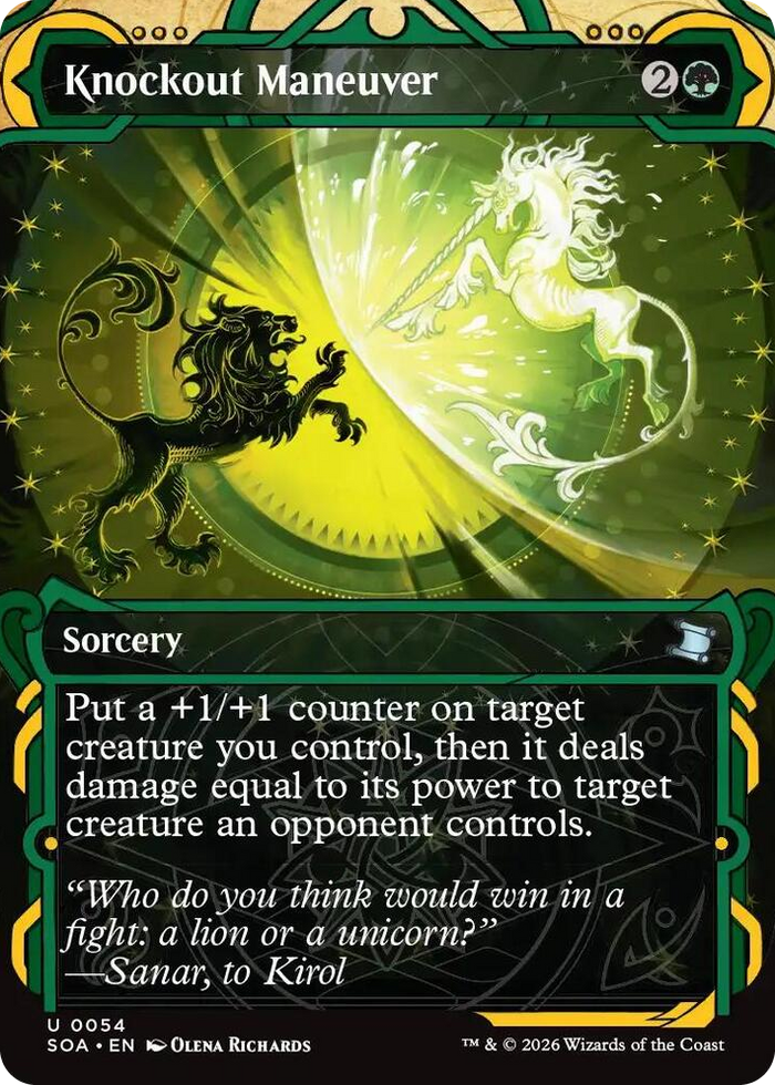 Knockout Maneuver #54 U - Secrets of Strixhaven: Mystical Archive Pokemon card