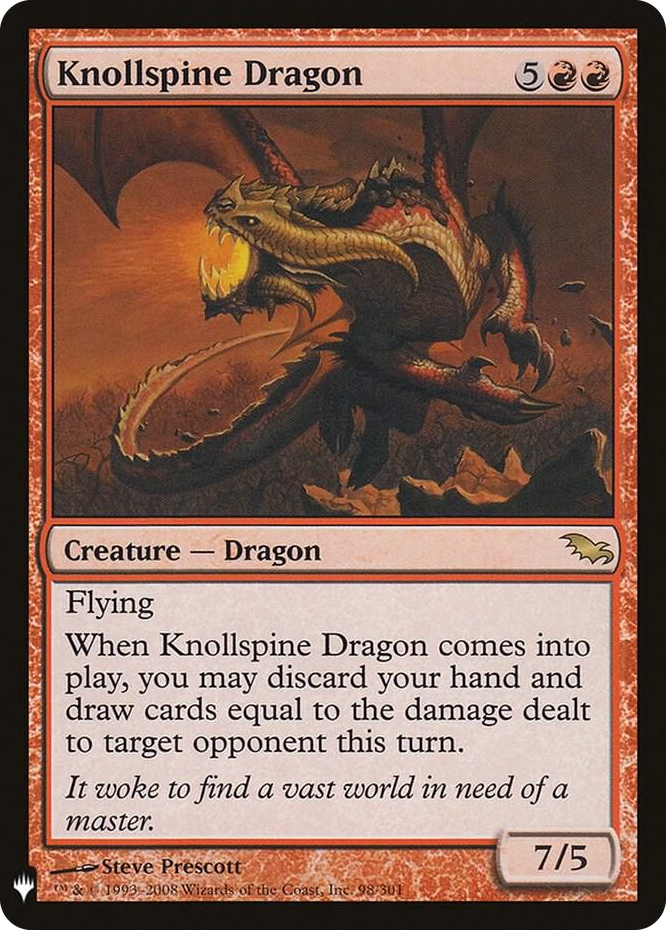 0098 Knollspine Dragon R The List Reprints