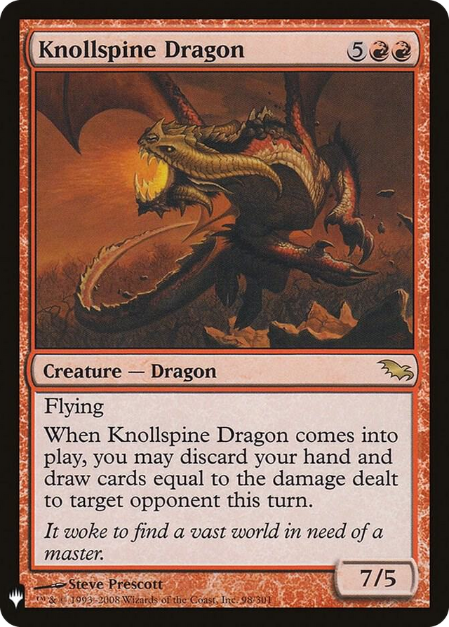 0098 Knollspine Dragon R The List Reprints