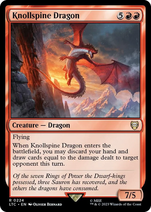 0224 Knollspine Dragon R Commander: The Lord of the Rings: Tales of Middle-earth