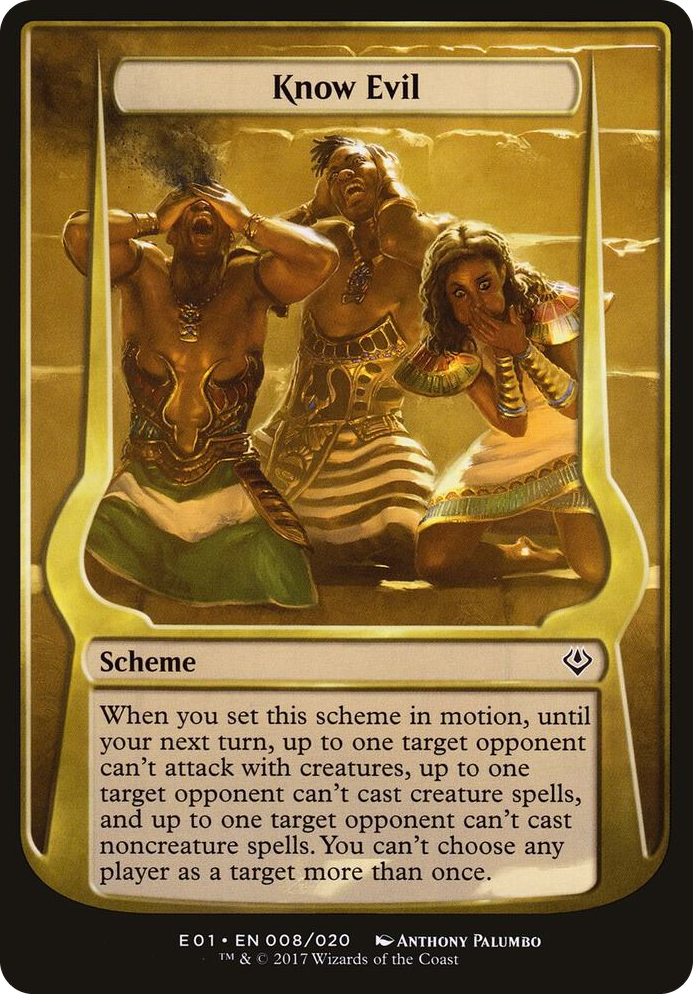 0008 Know Evil (Archenemy: Nicol Bolas) C Oversize Cards