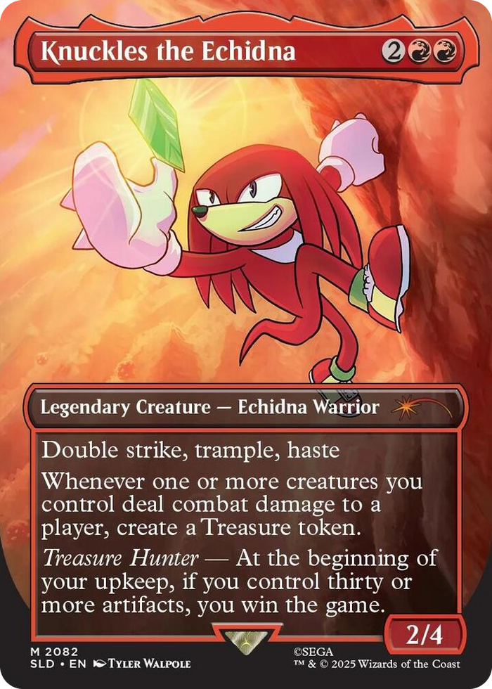 Knuckles the Echidna #2082 M - Secret Lair Drop Series Pokemon card