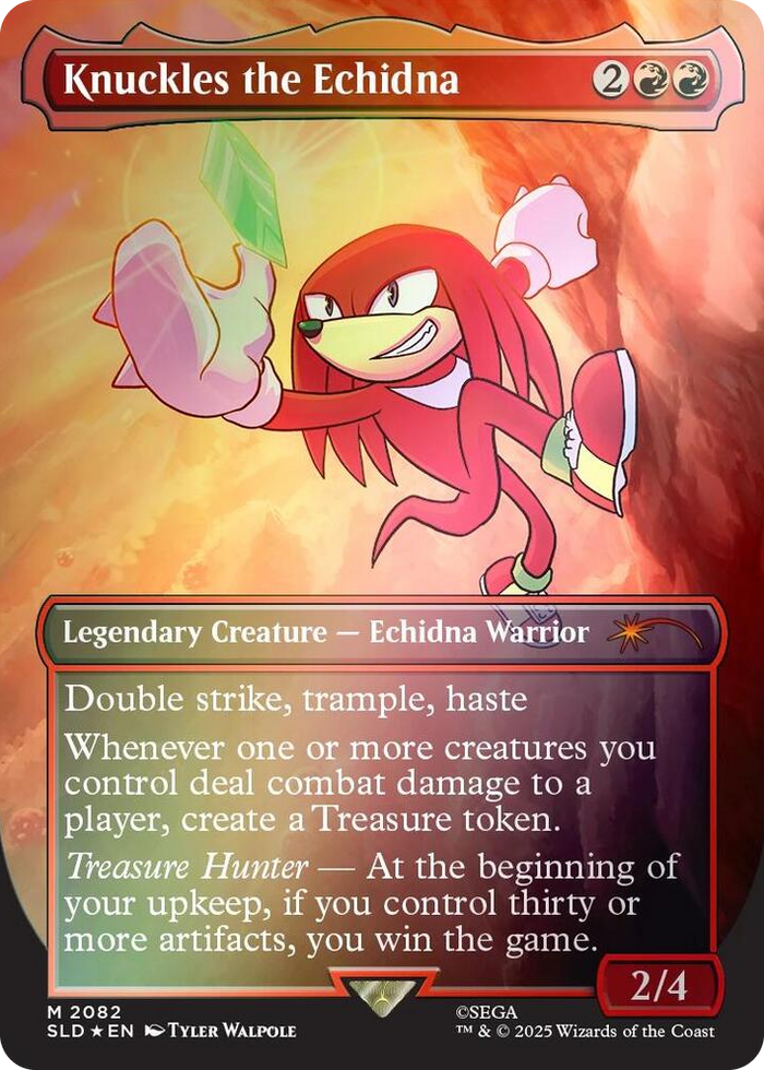 Knuckles the Echidna (Rainbow Foil) #2082 M - Secret Lair Drop Series Pokemon card