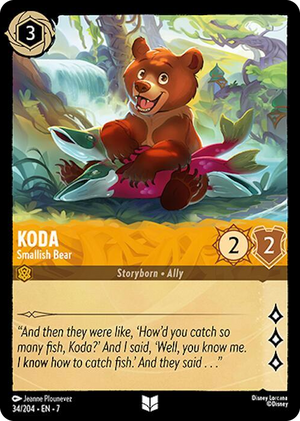 0034 Koda - Smallish Bear Uncommon Archazia's Island