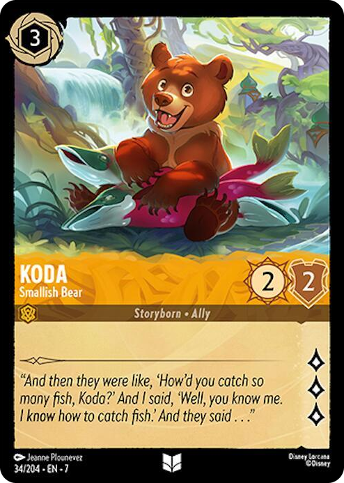0034 Koda - Smallish Bear Uncommon Archazia's Island