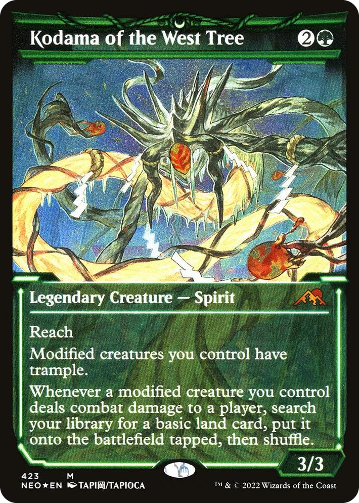 0423 Kodama of the West Tree (Showcase) (Foil Etched) M Kamigawa: Neon Dynasty