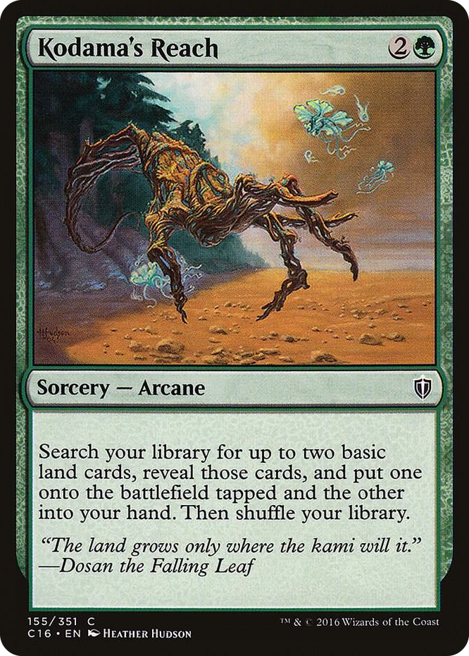 Kodama's Reach #155 C - Commander 2016 Pokemon card
