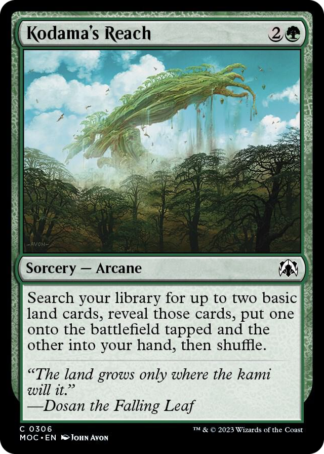 0306 Kodama's Reach C Commander: March of the Machine