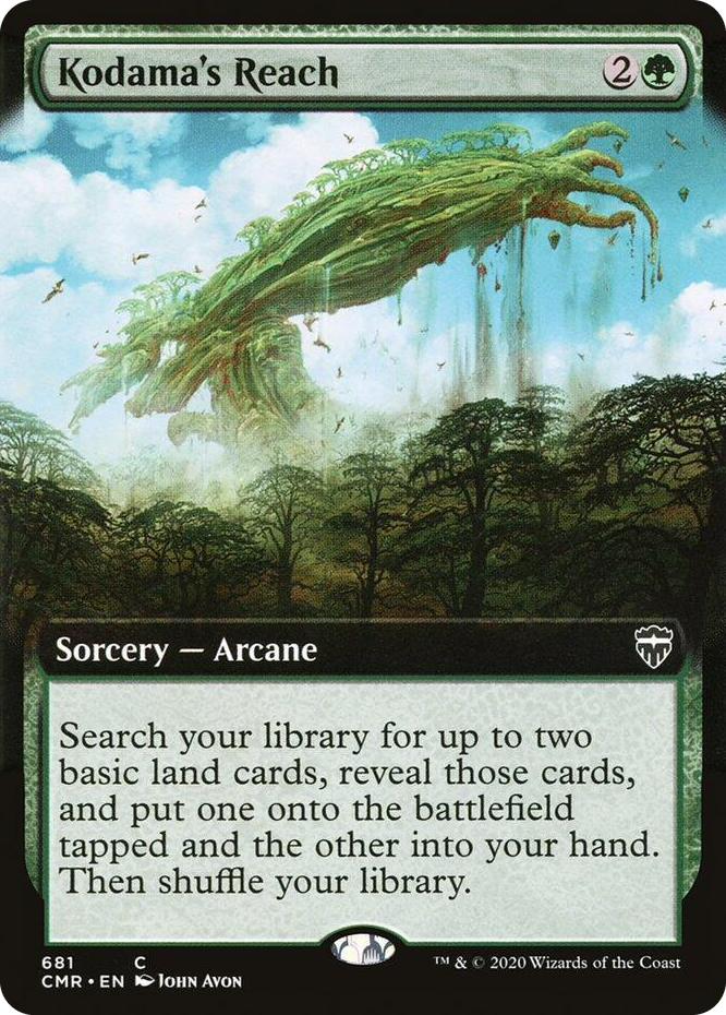 0681 Kodama's Reach (Extended Art) C Commander Legends