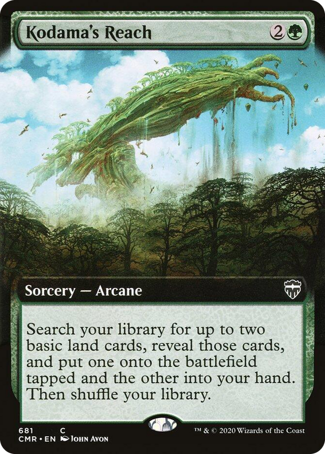 0681 Kodama's Reach (Extended Art) C Commander Legends