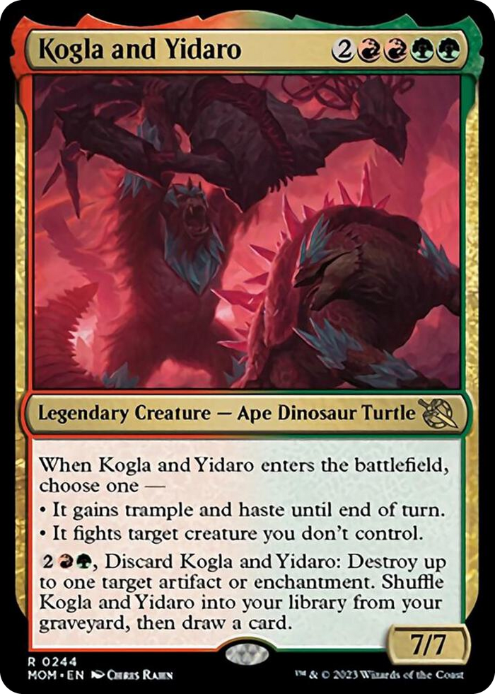 Kogla and Yidaro #244 R - March of the Machine Pokemon card