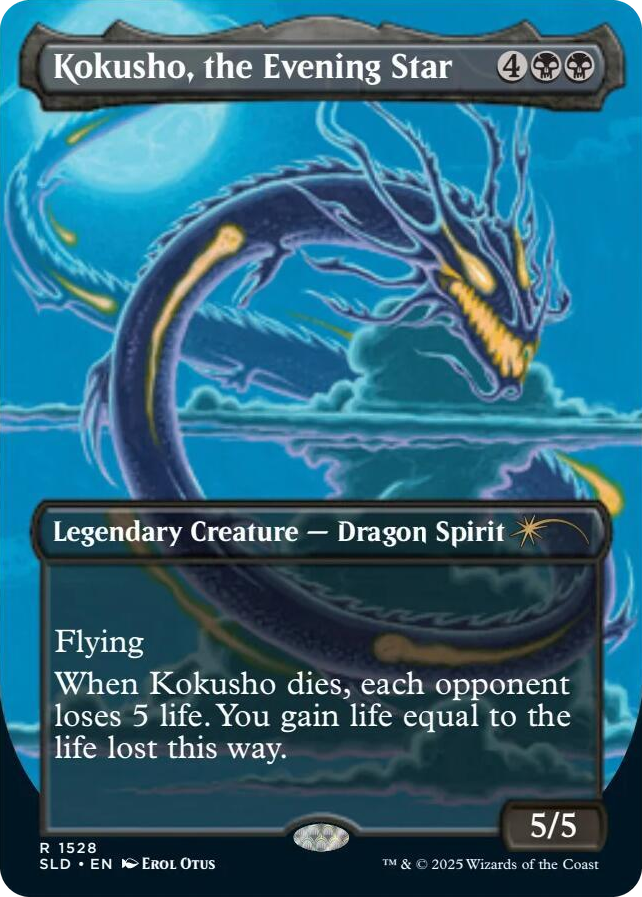 1528 Kokusho, the Evening Star (Rainbow Foil) R Secret Lair Drop Series