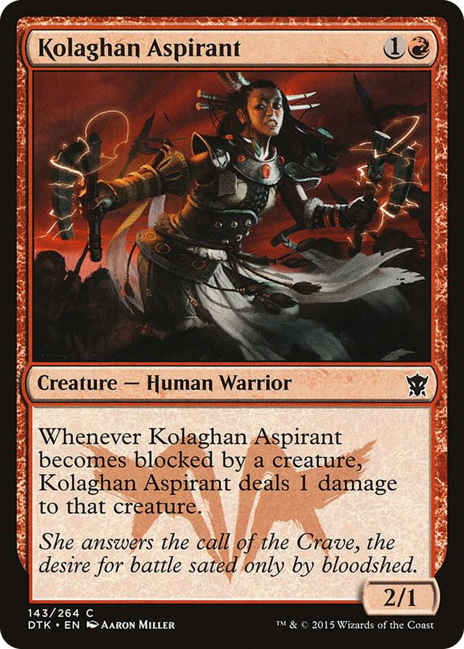 0143 Kolaghan Aspirant C Dragons of Tarkir