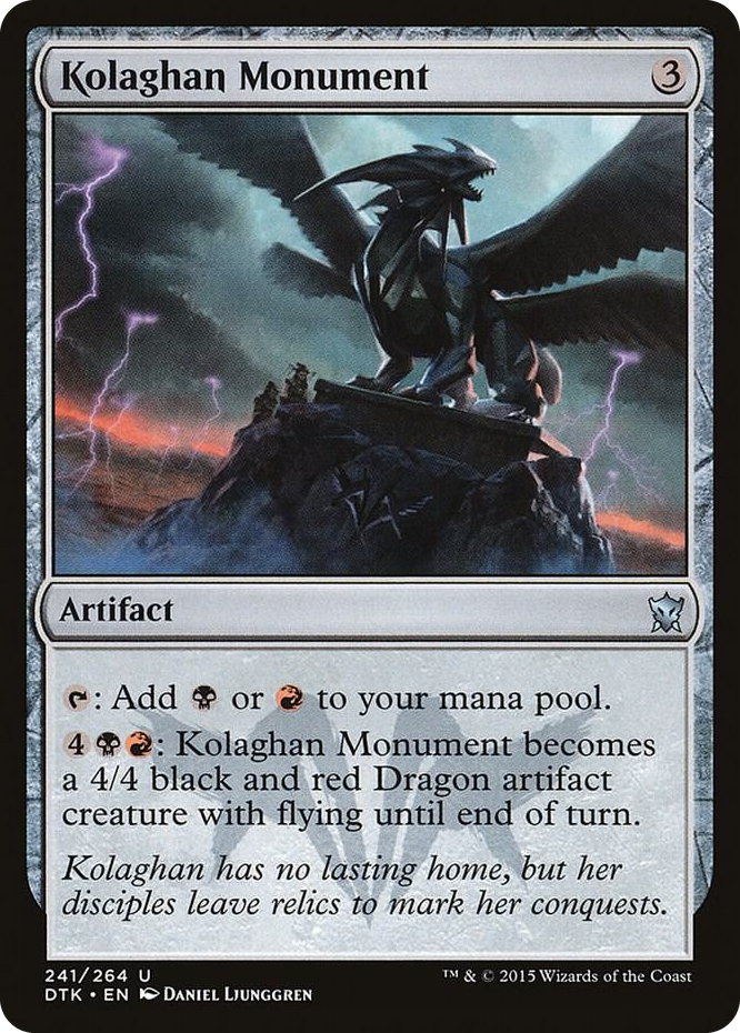 0241 Kolaghan Monument U Dragons of Tarkir