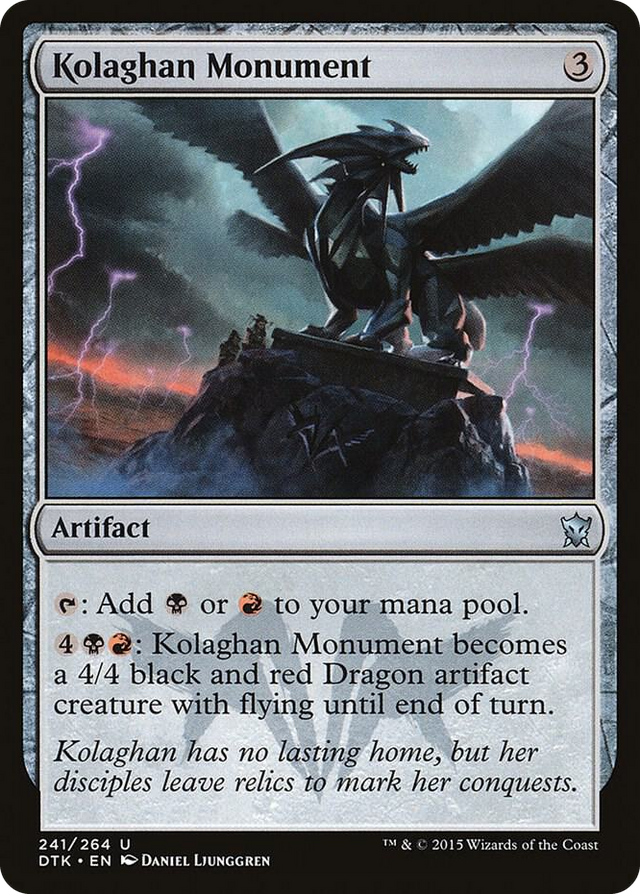 0241 Kolaghan Monument U Dragons of Tarkir